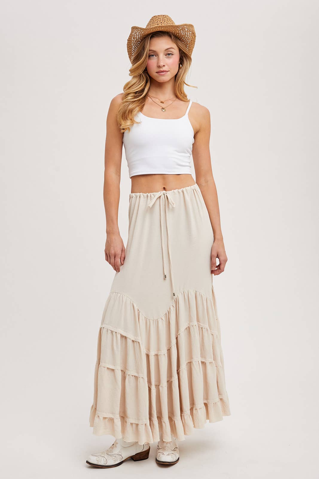 Ruffled Maxi Skirt