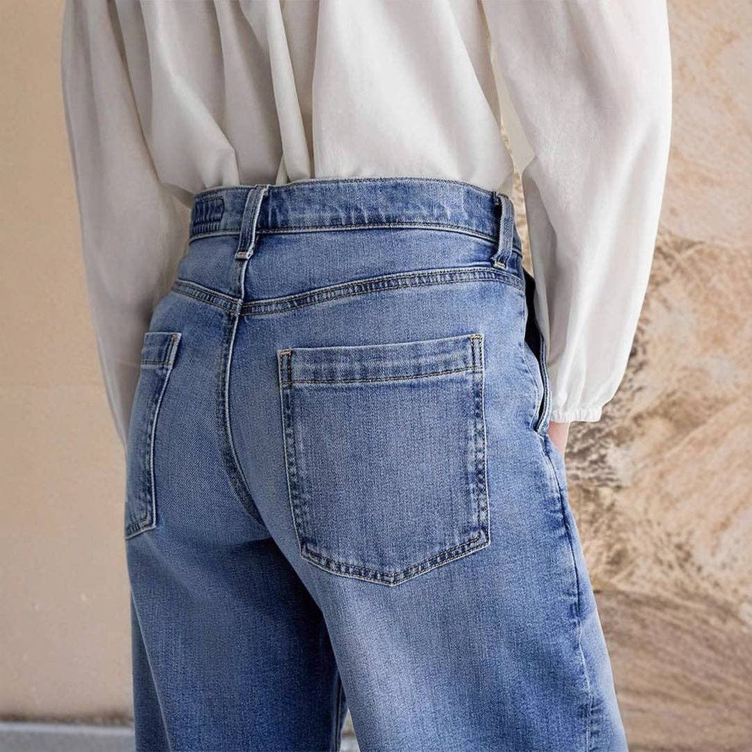 Vintage Washed Straight Leg Jean