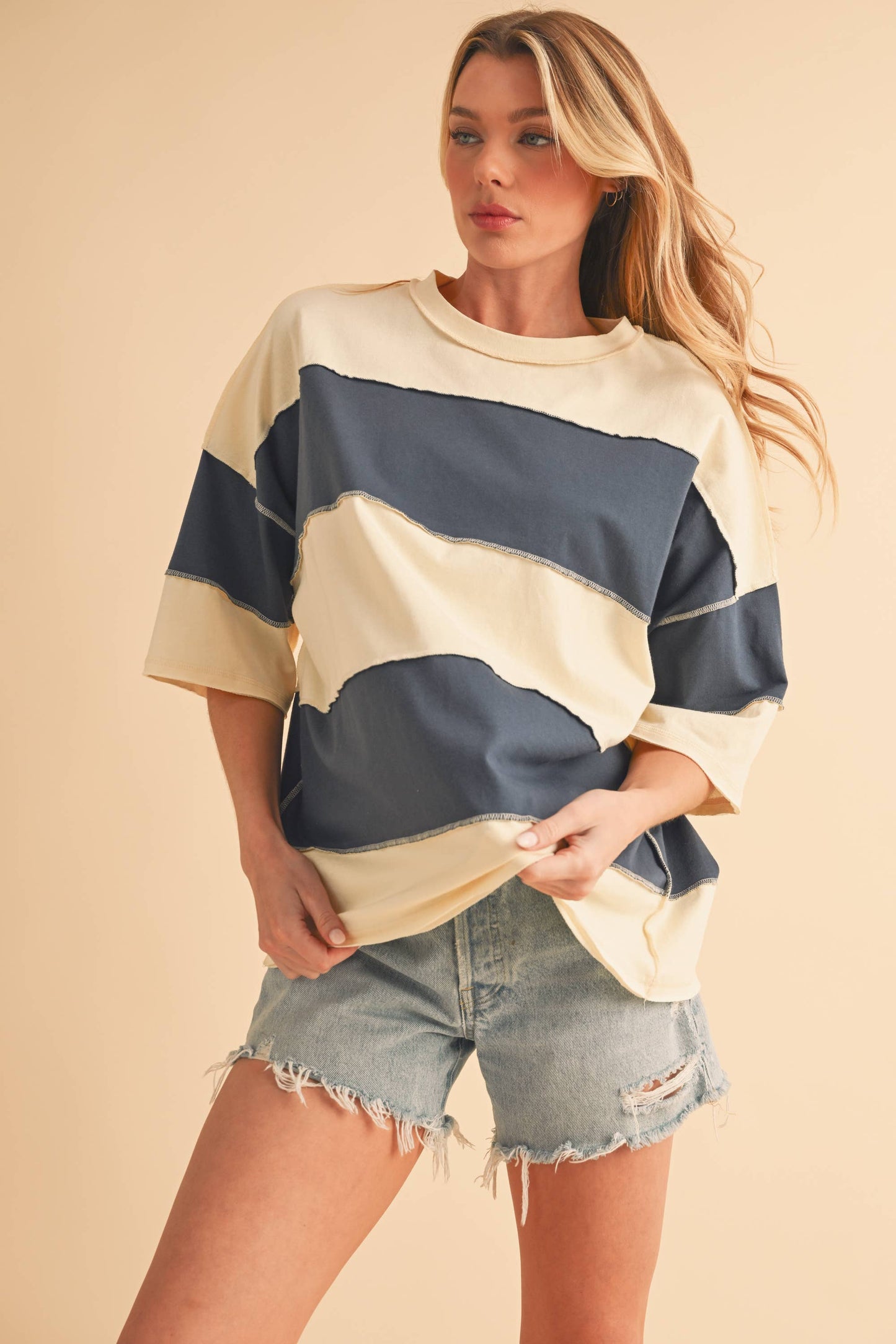 Short Sleeve Rugby Top - Blue