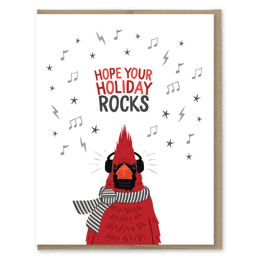 Cardinal Holiday Rocks Card