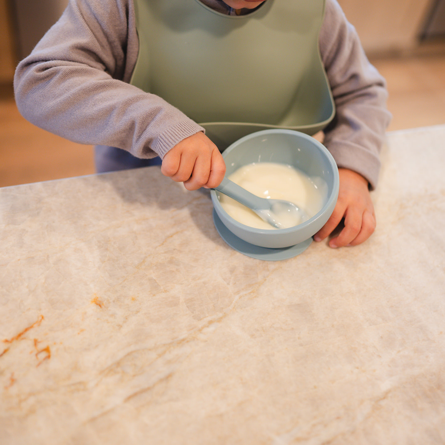 Suction Bowl and Spoon Set