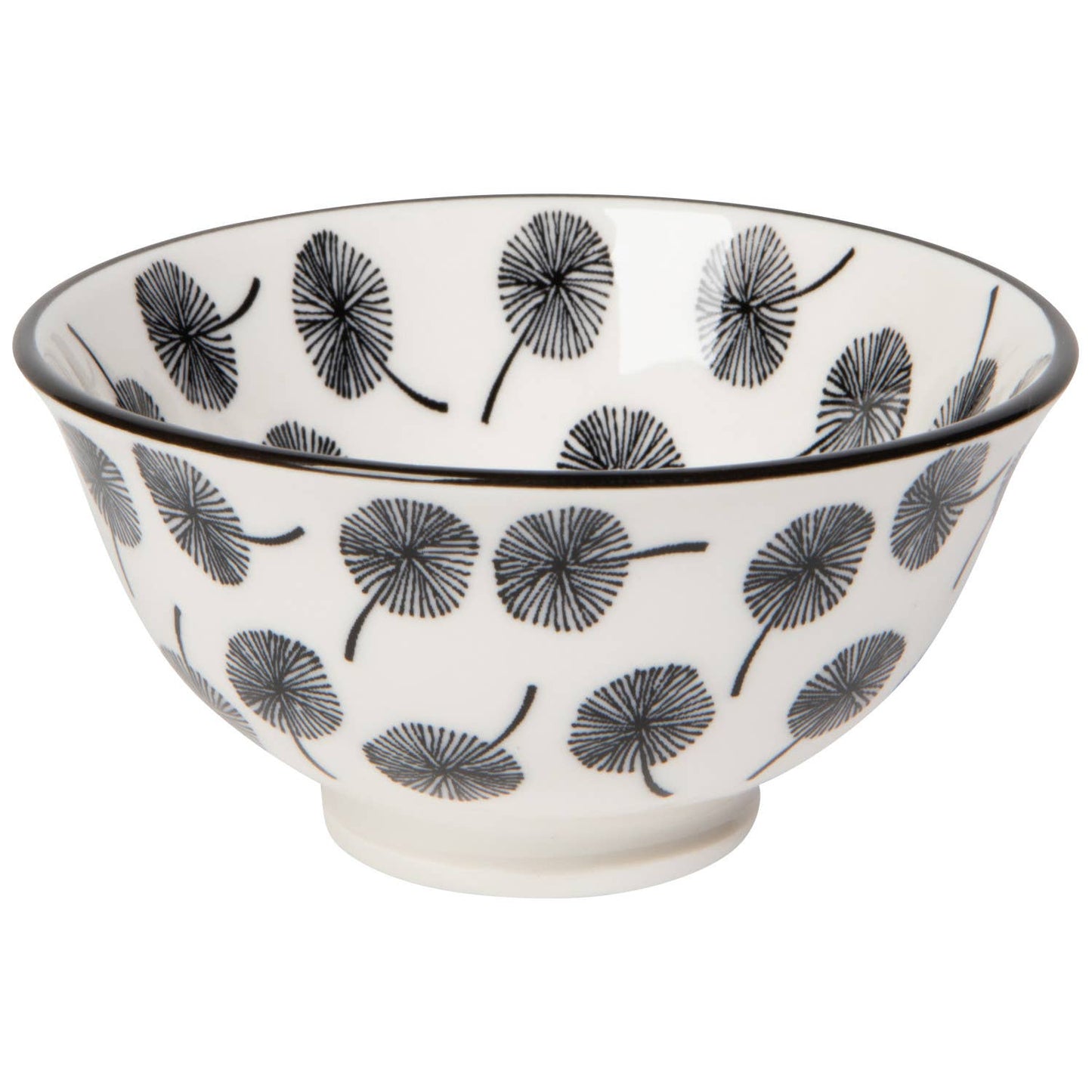 Gray Dandelion Stamped Bowl 3.5 inch
