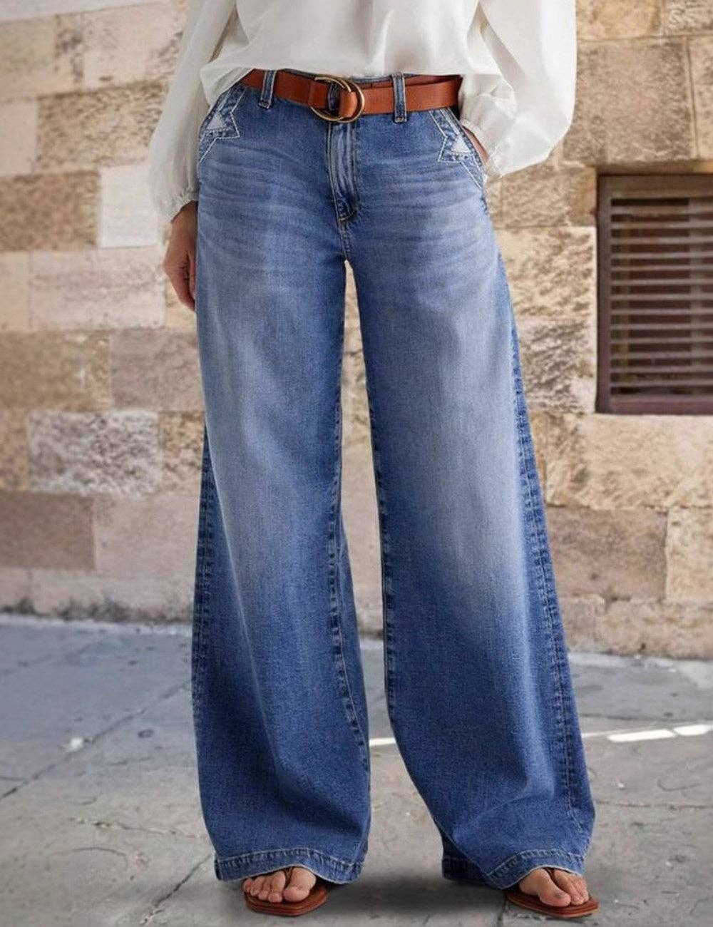 Vintage Washed Straight Leg Jean