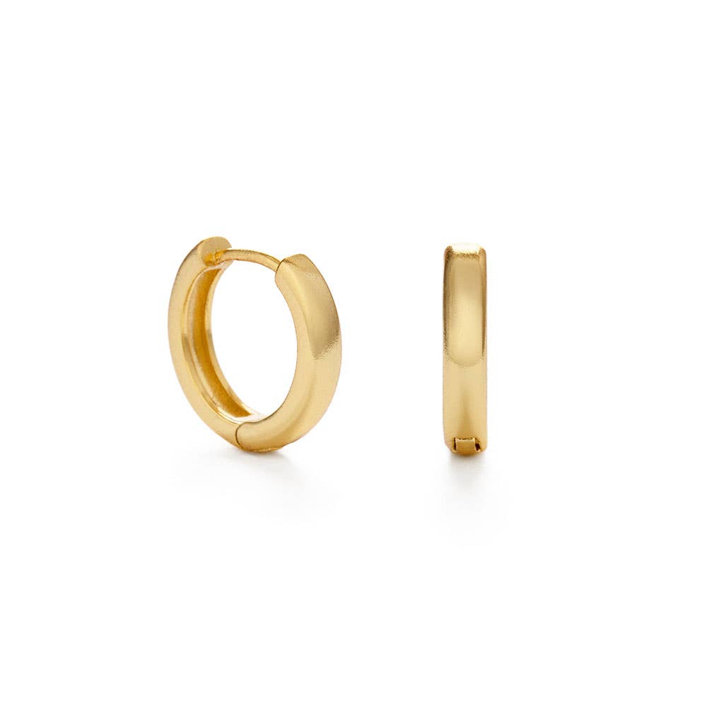 15mm Every Day Gold Hoop Earrings