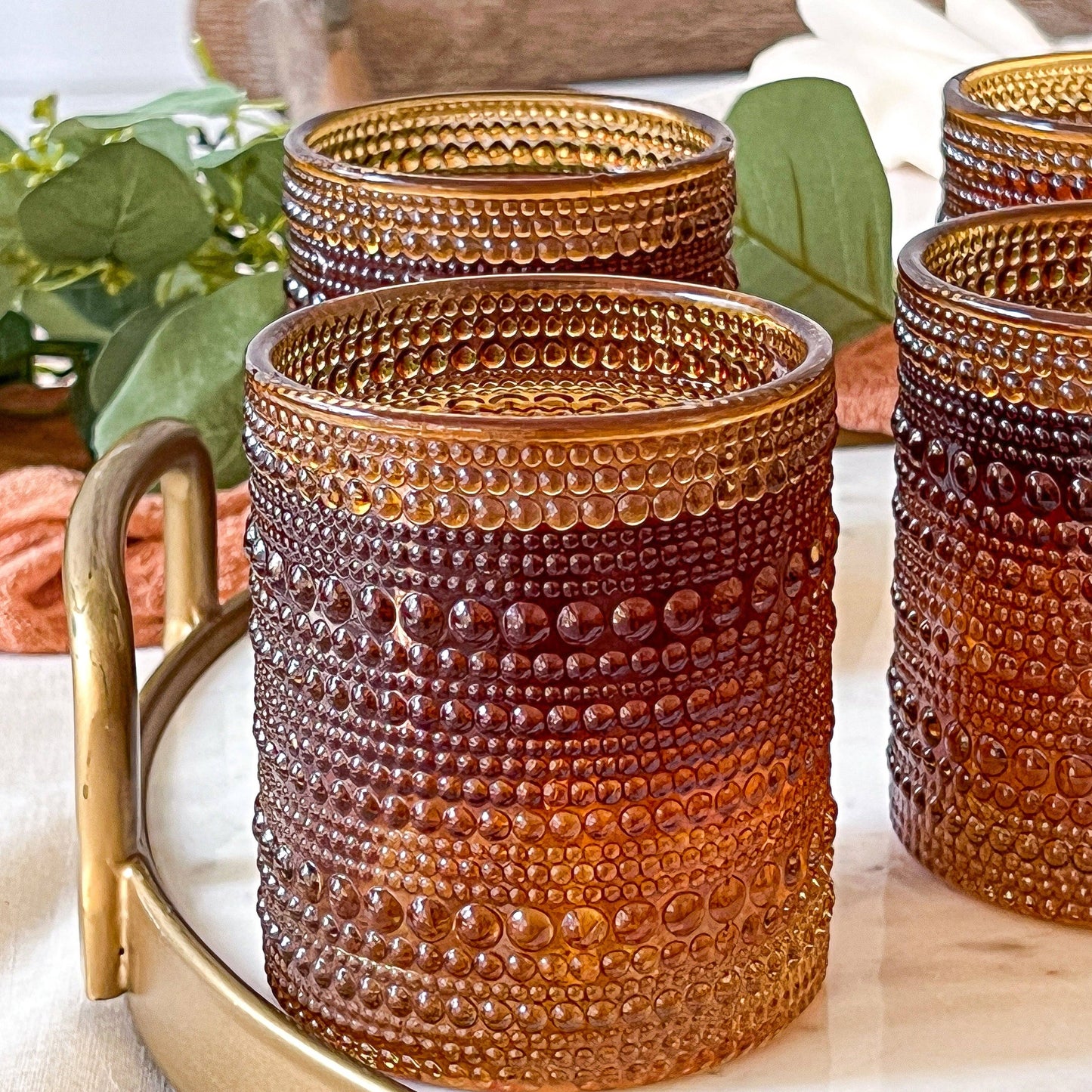 10 oz Beaded Drinking Glasses