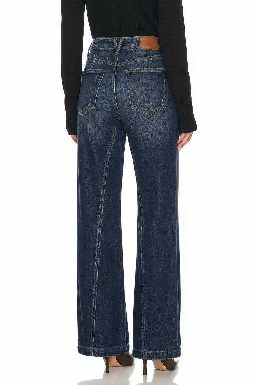 Relaxed Flare Leg Jeans