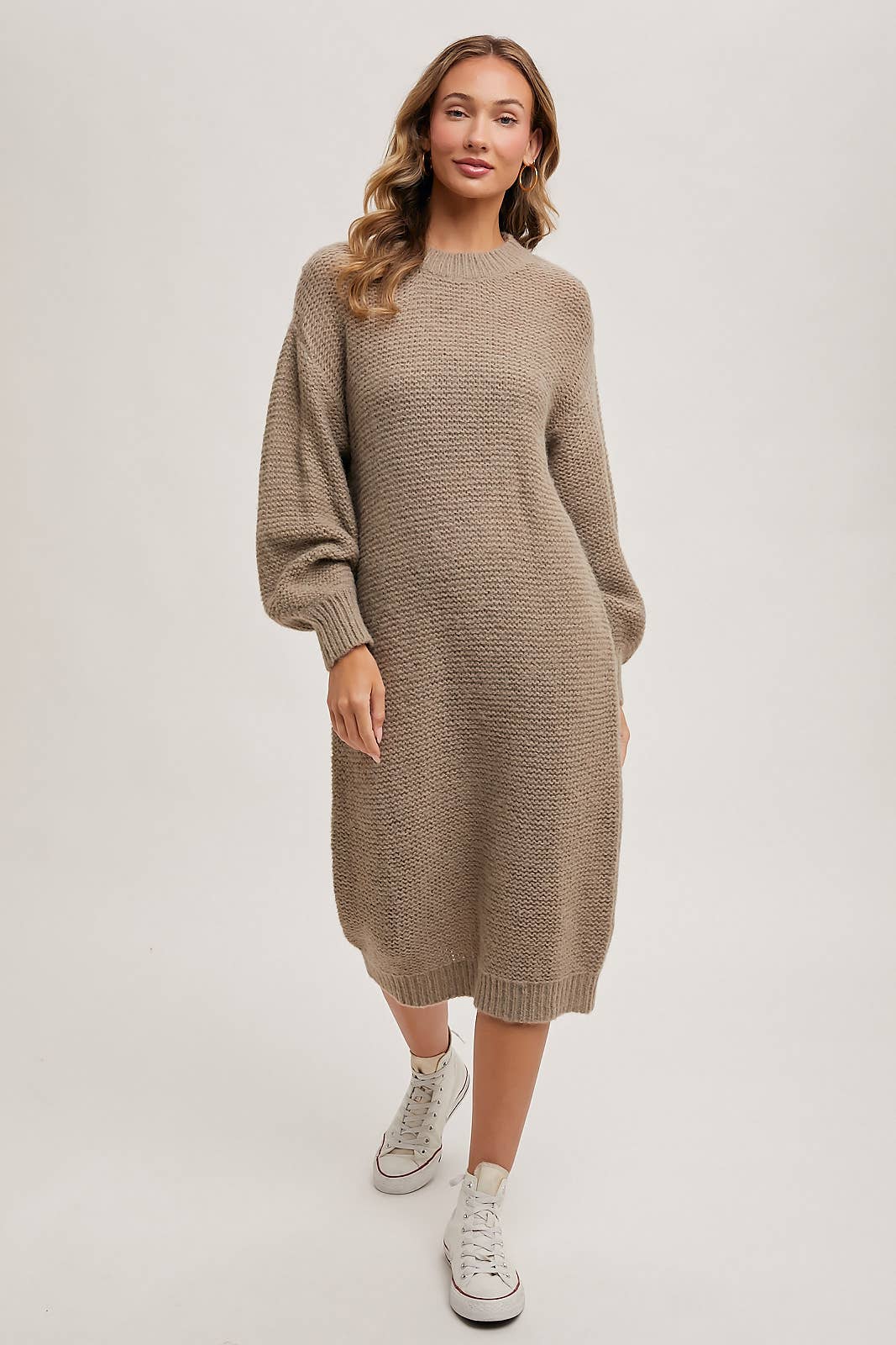 Oversized Midi Sweater Dress