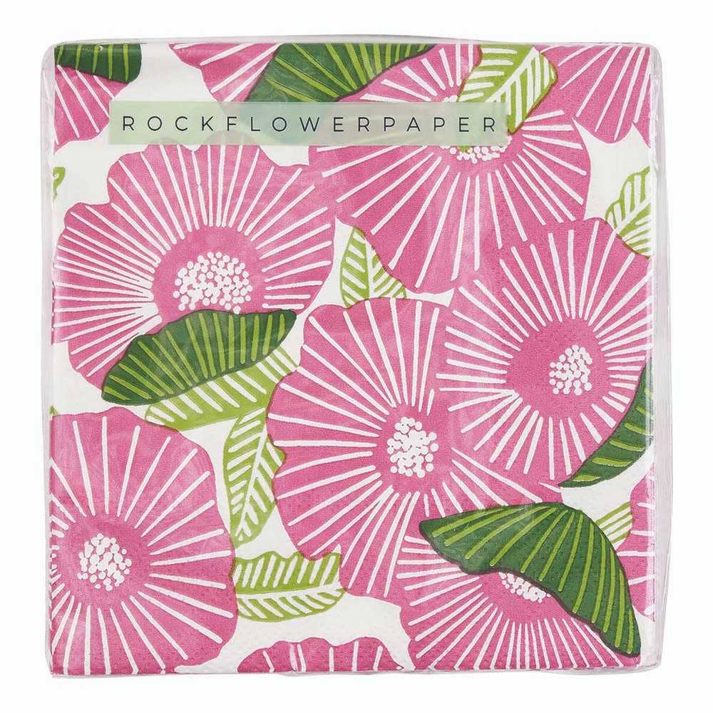 Poppy Papaver Paper Napkins, pack of 20