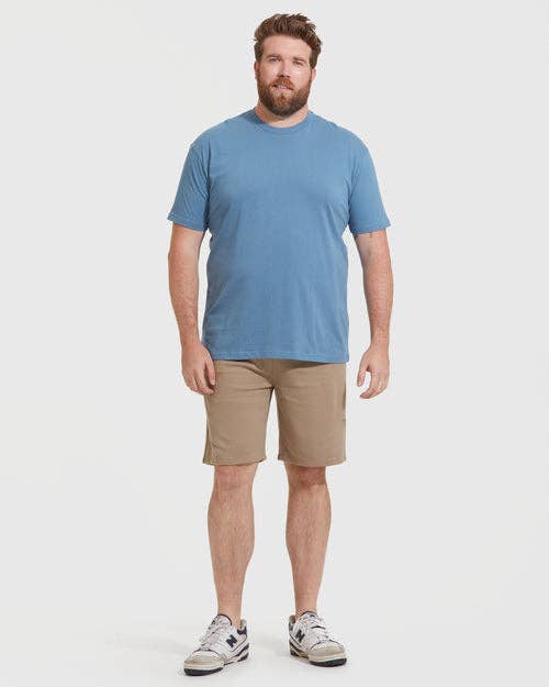Short Sleeve T-Shirt | Crew Neck | Indigo