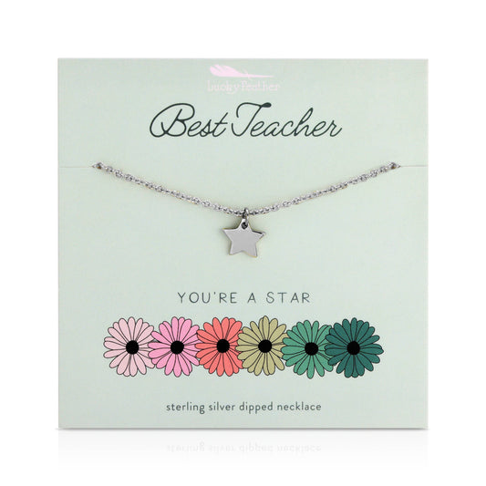 Spring Celebrations Necklace - TEACHER - Star