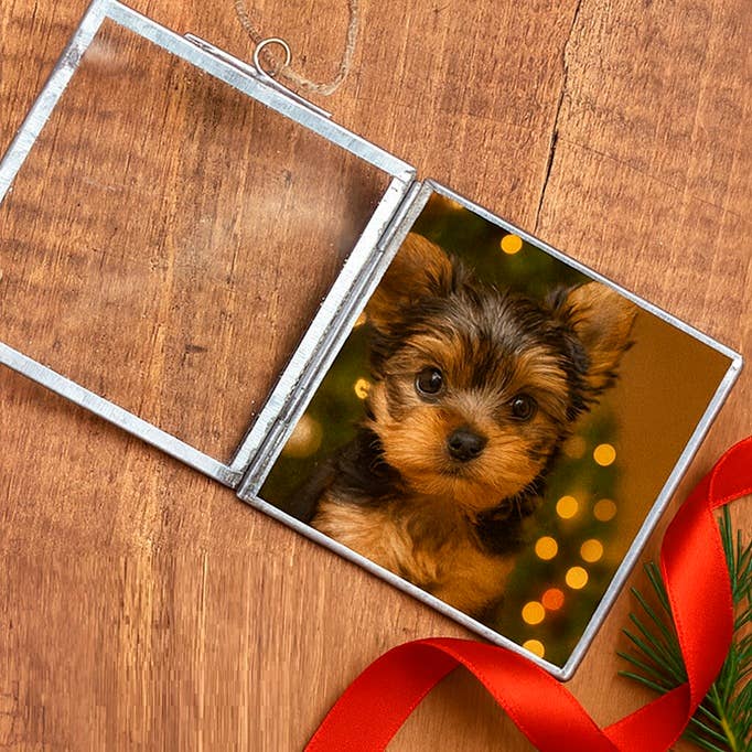 2-7/8" Glass Frame Ornament