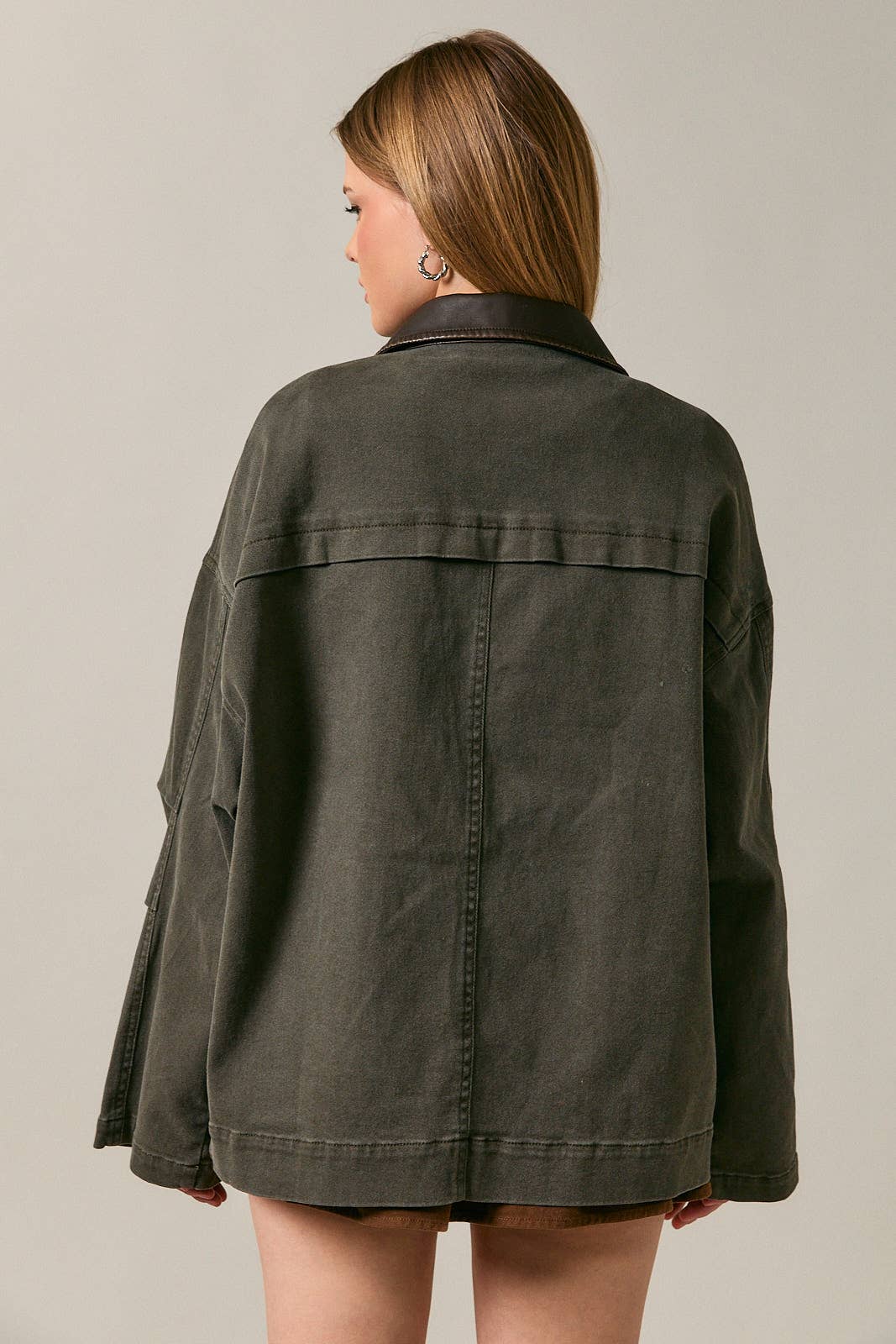 Oversized Washed Barn Jacket