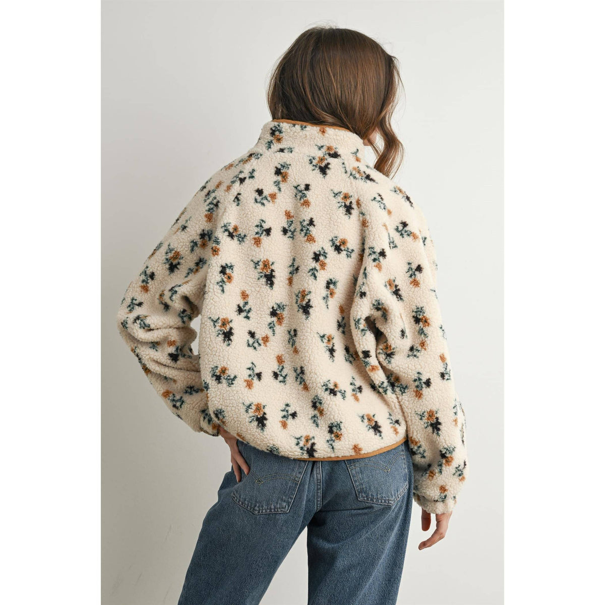 Floral Sherpa Fleece