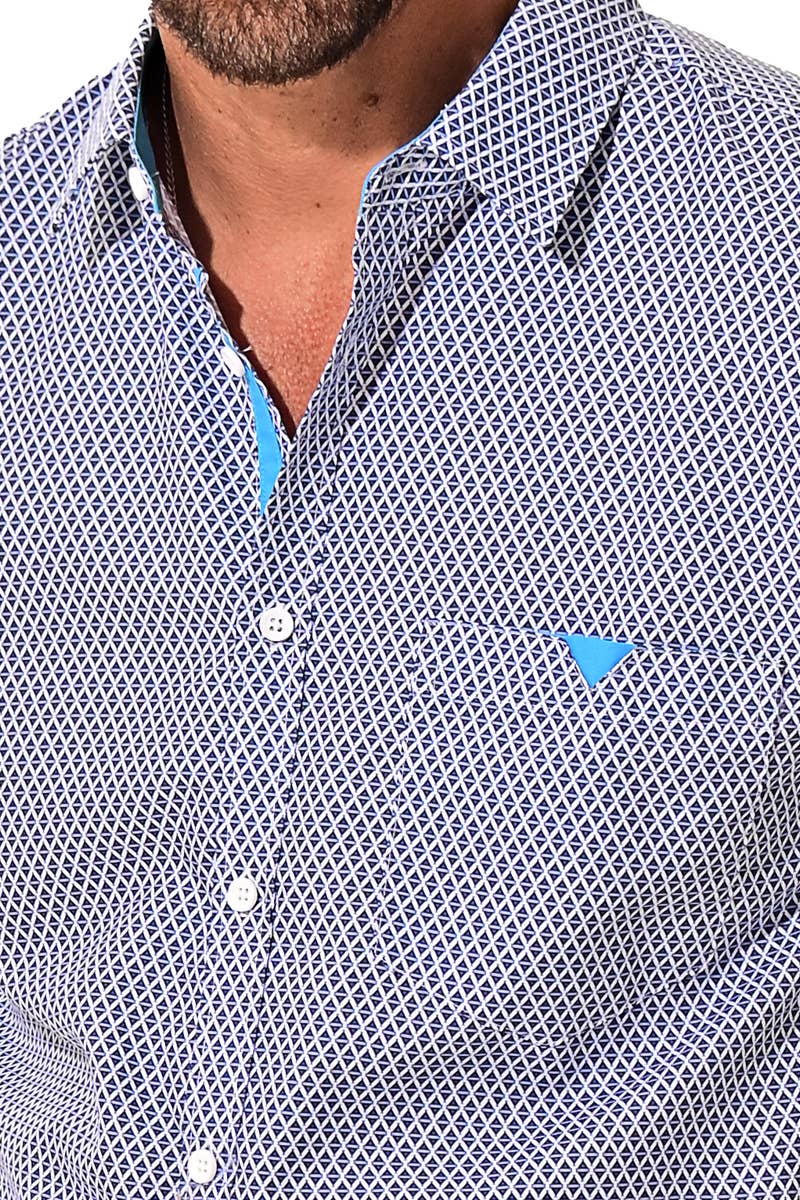 Men's Button-Down Shirt - Dark Blue