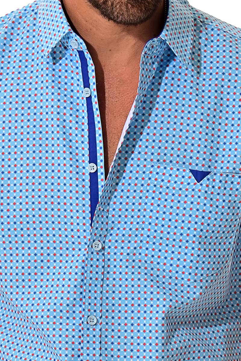 Men Button-Down Shirt - Light Blue