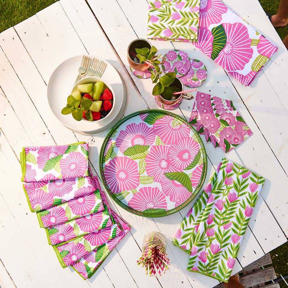 Poppy Papaver Paper Napkins, pack of 20