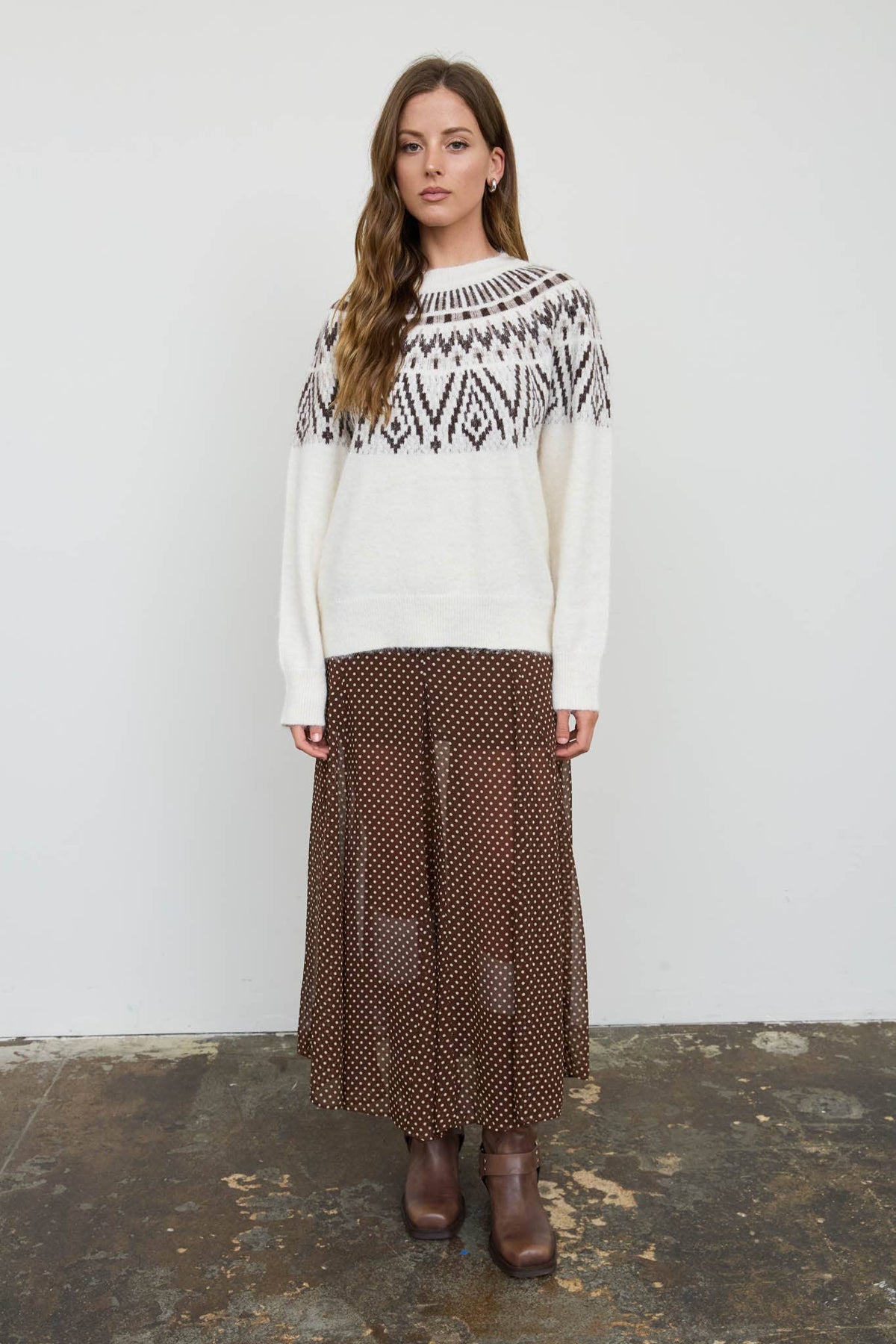 Faire Isle Pullover - Cream