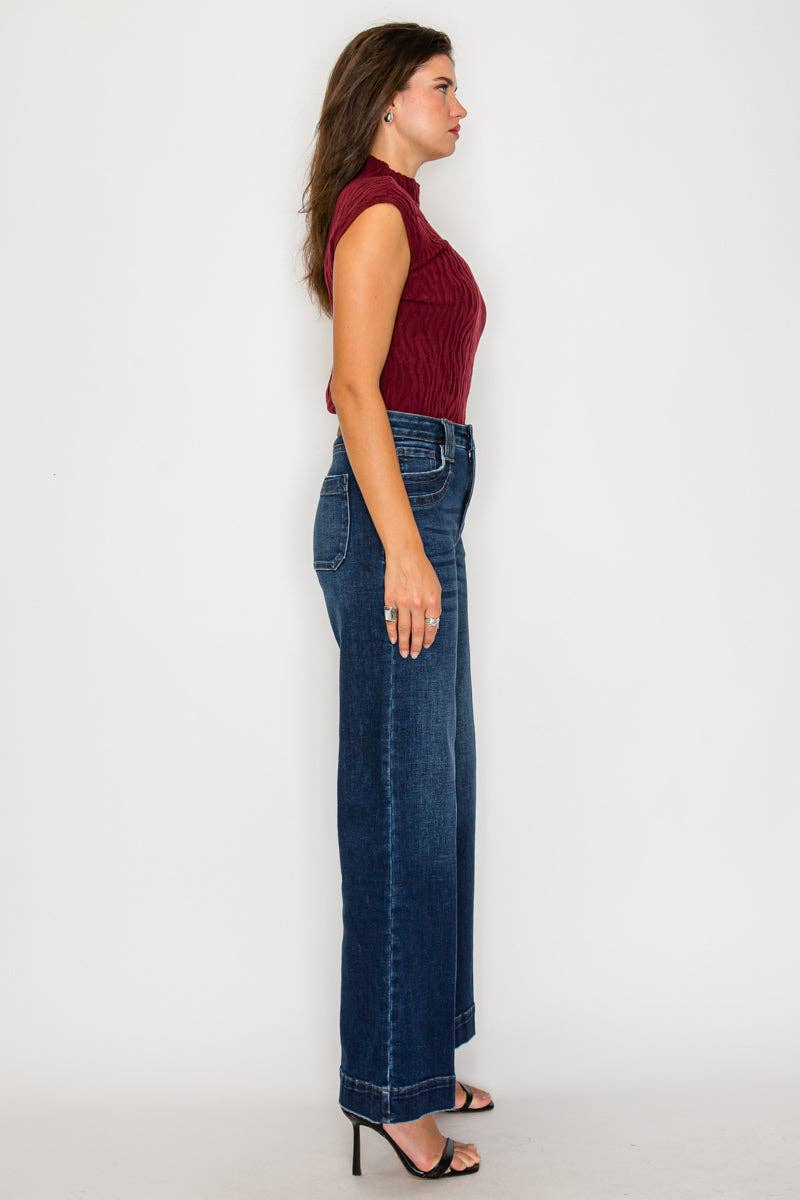 A Line Wide Leg Jeans