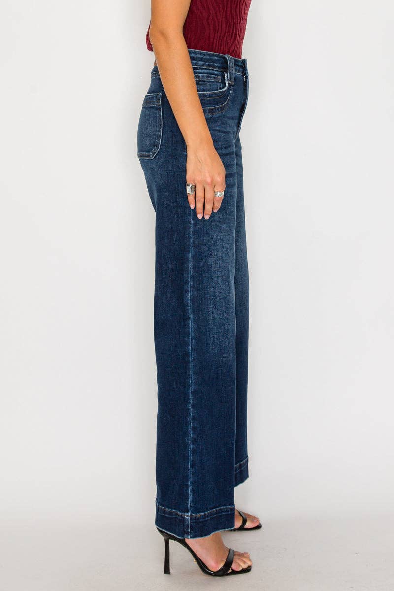A Line Wide Leg Jeans