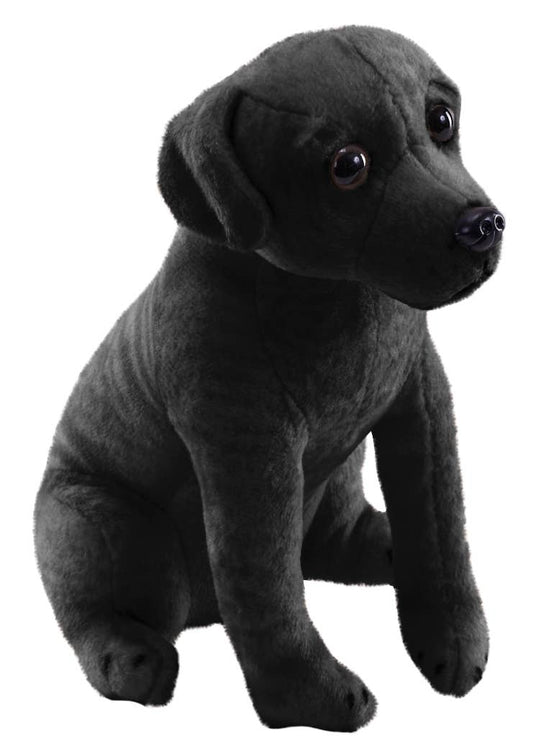 Rescue Black Labrador Stuffed Animal W Sound 5.5"