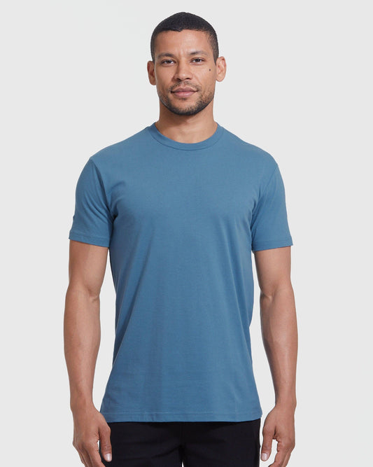 Short Sleeve T-Shirt | Crew Neck | Indigo
