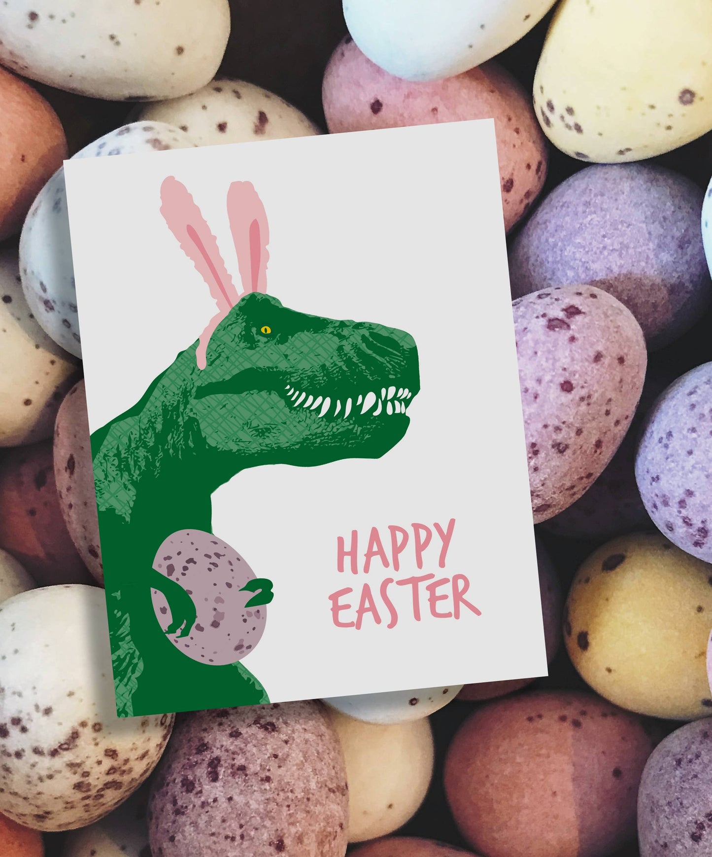 Trex Bunny Easter Card