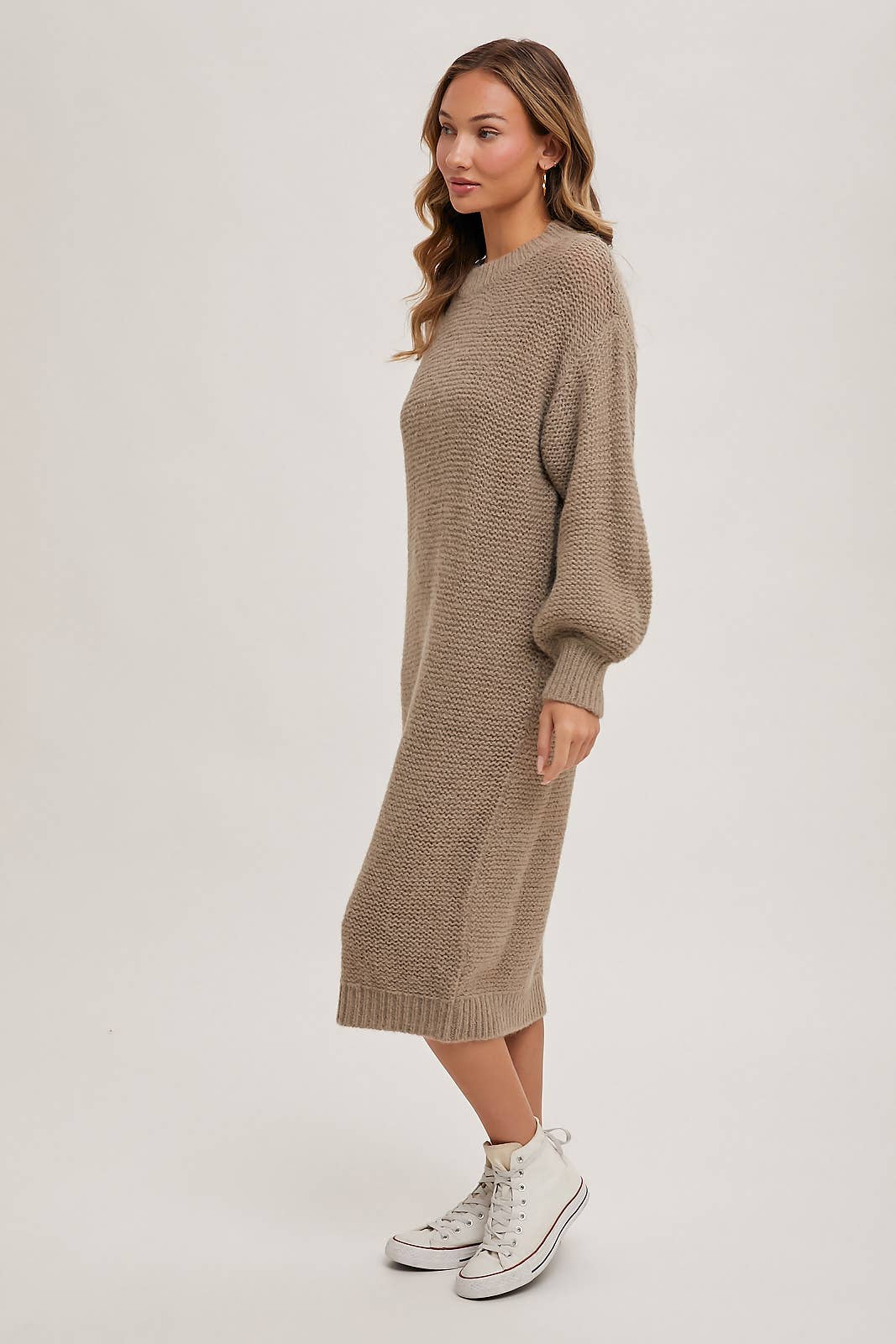 Oversized Midi Sweater Dress