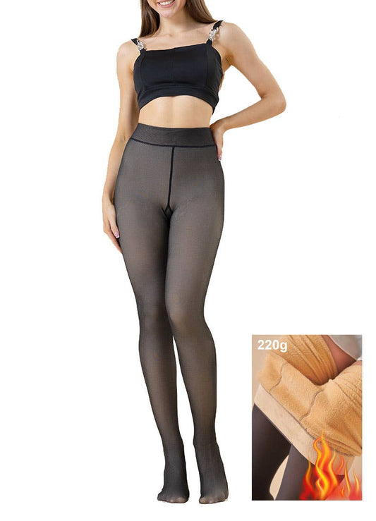 Fleece tights - Black
