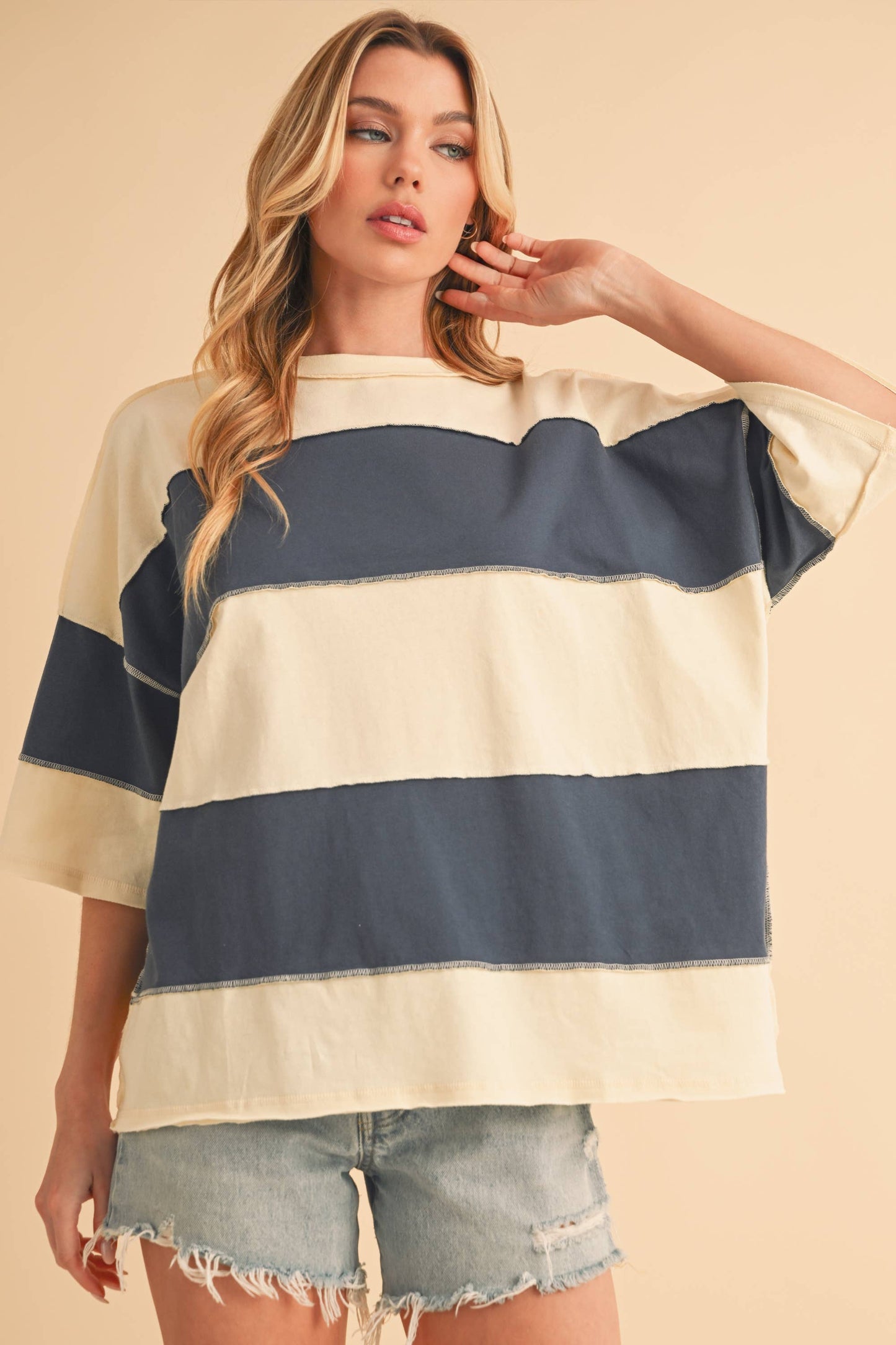 Short Sleeve Rugby Top - Blue