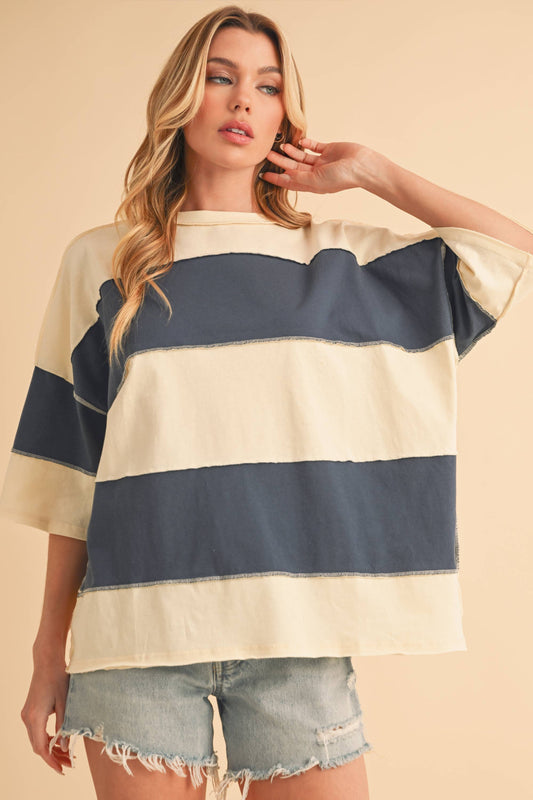 Short Sleeve Rugby Top - Blue