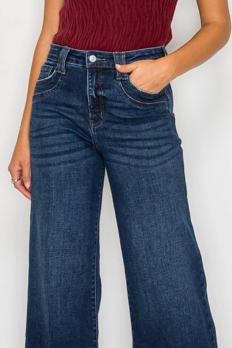 A Line Wide Leg Jeans