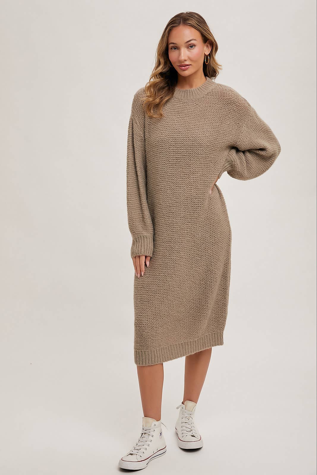 Oversized Midi Sweater Dress