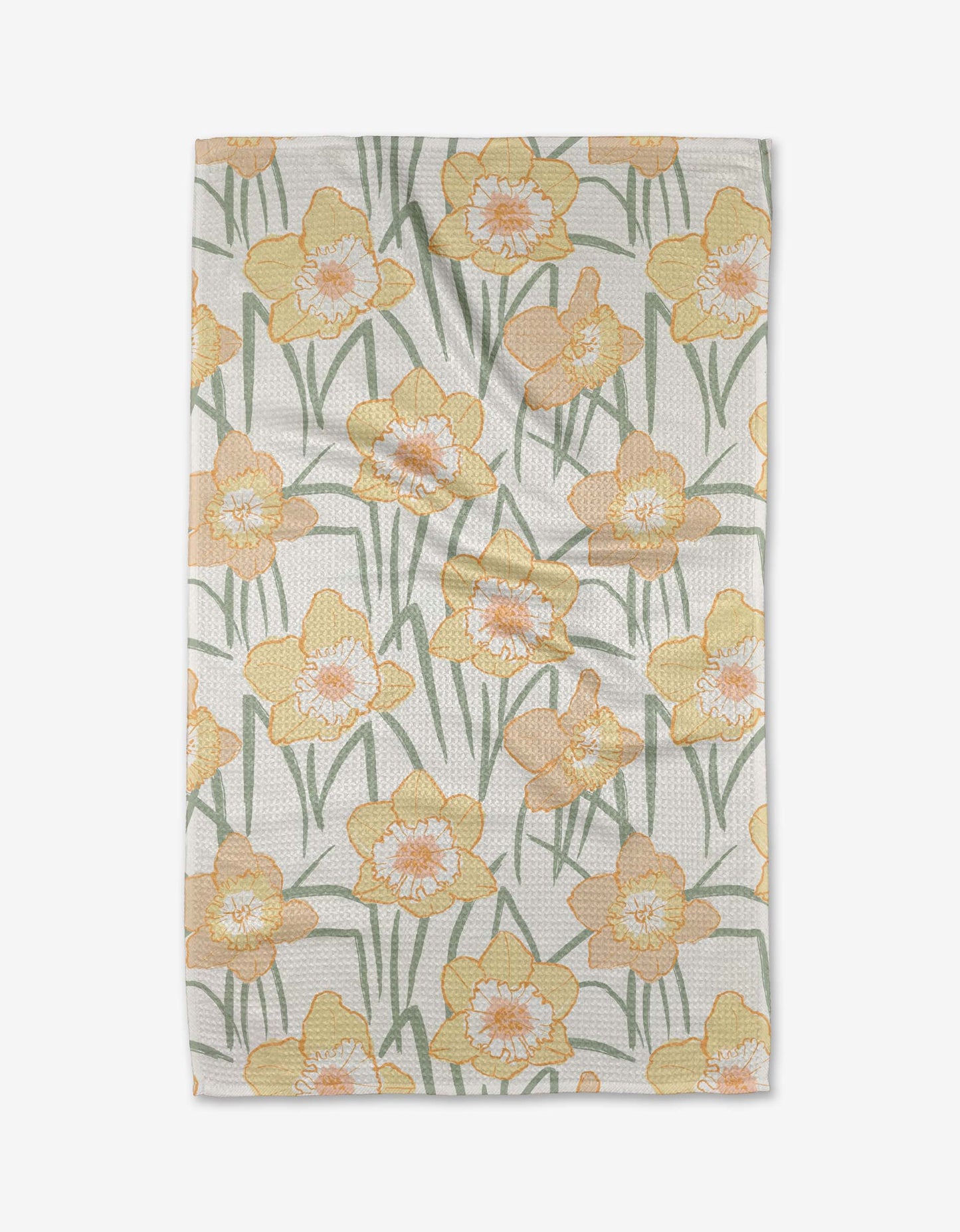 Spring Daffodil Fields Tea Towel