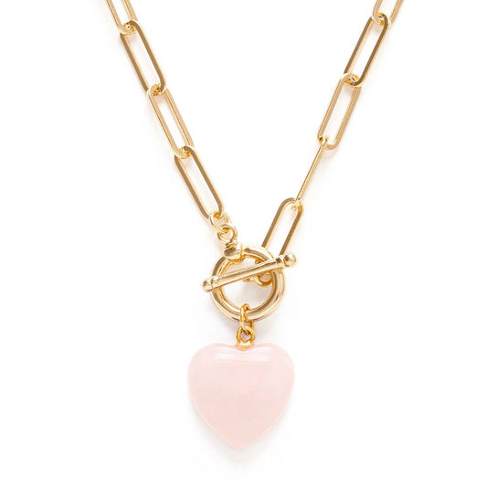 Roxy Chain Toggle Clasp Heart Necklace