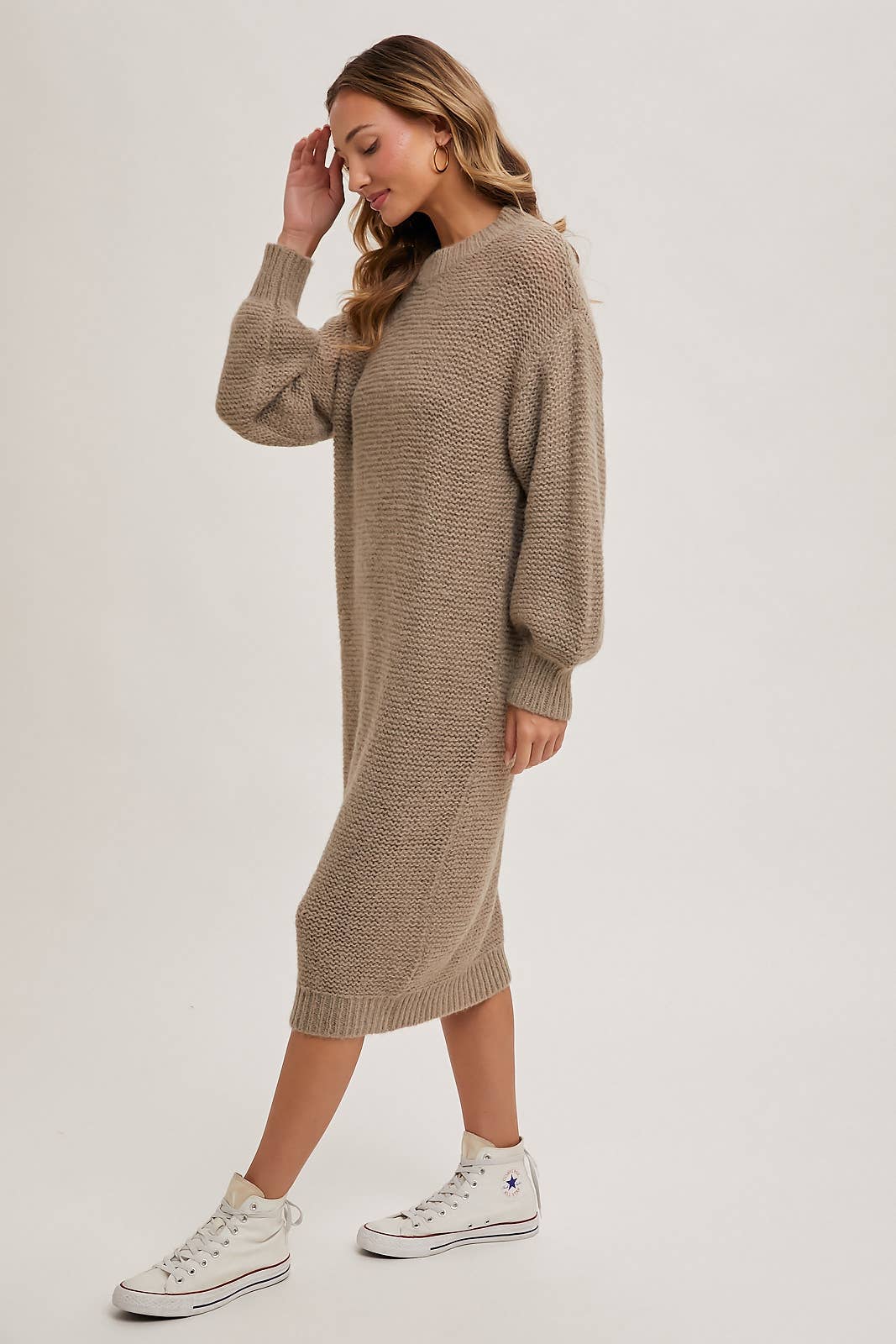 Oversized Midi Sweater Dress