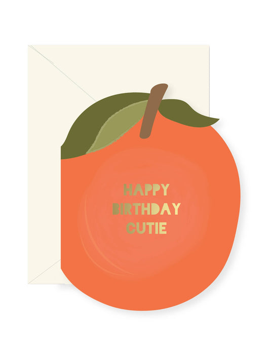 Cutie Birthday die-cut Greeting Card