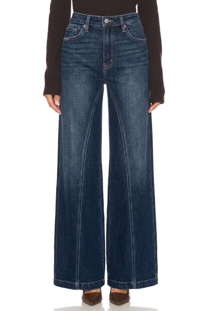 Relaxed Flare Leg Jeans