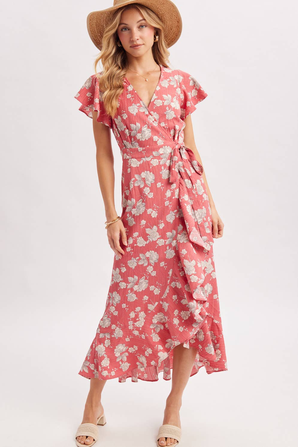 Ruffle Wrap Dress
