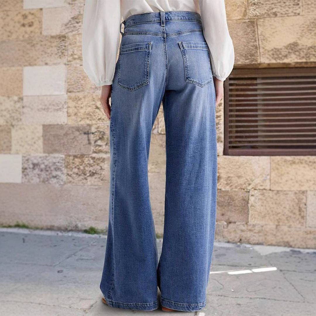 Vintage Washed Straight Leg Jean