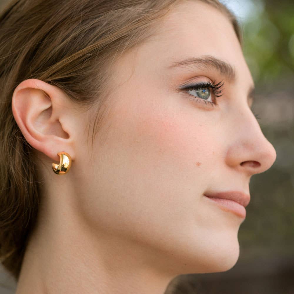 Demure Huggie Hoop Earrings