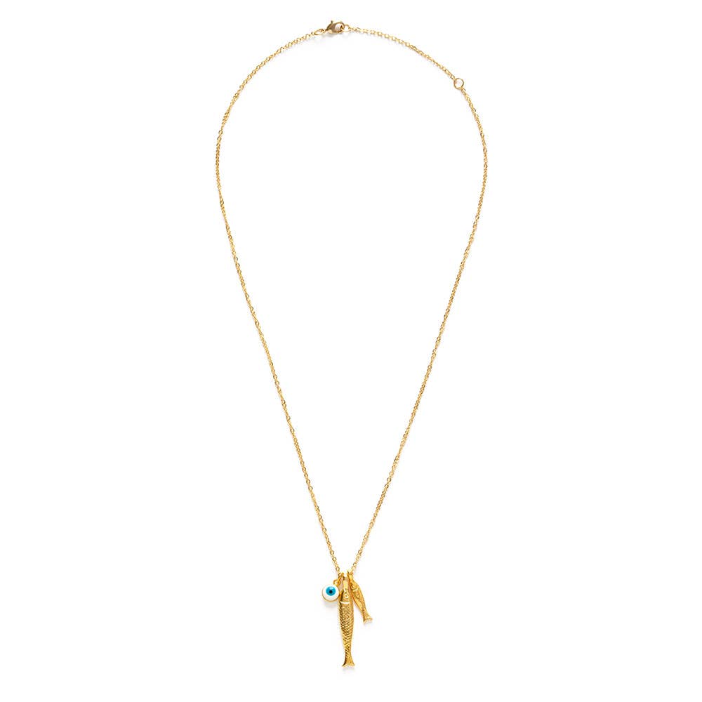 Ionian Fish Charm Necklace