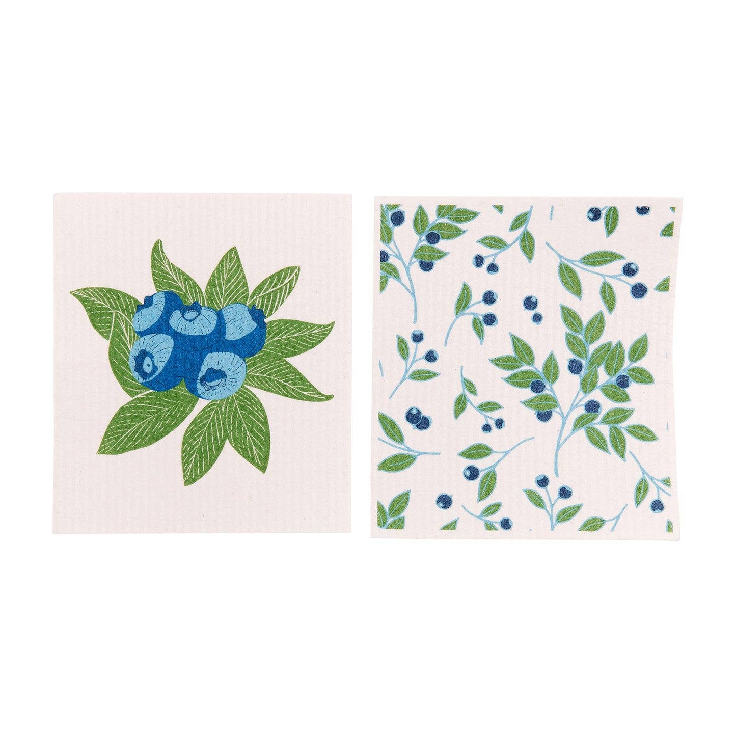 Blueberry Bunch blu Cloths, set of 2