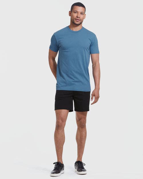Short Sleeve T-Shirt | Crew Neck | Indigo