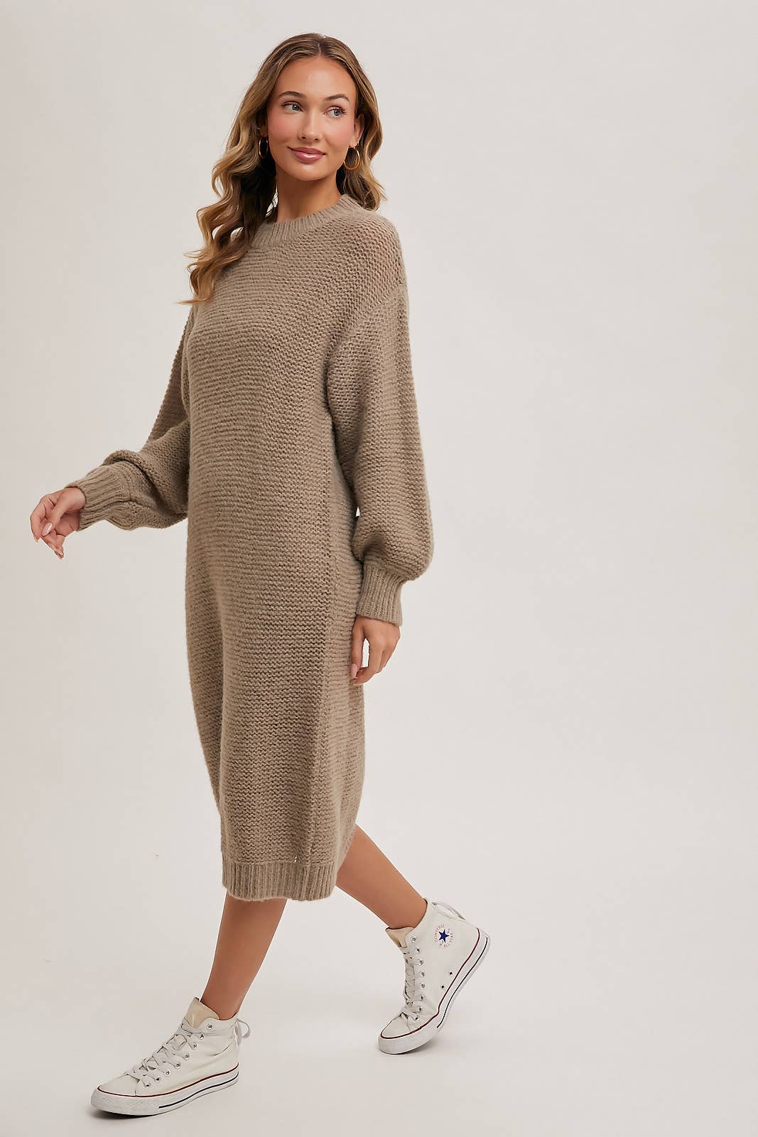 Oversized Midi Sweater Dress