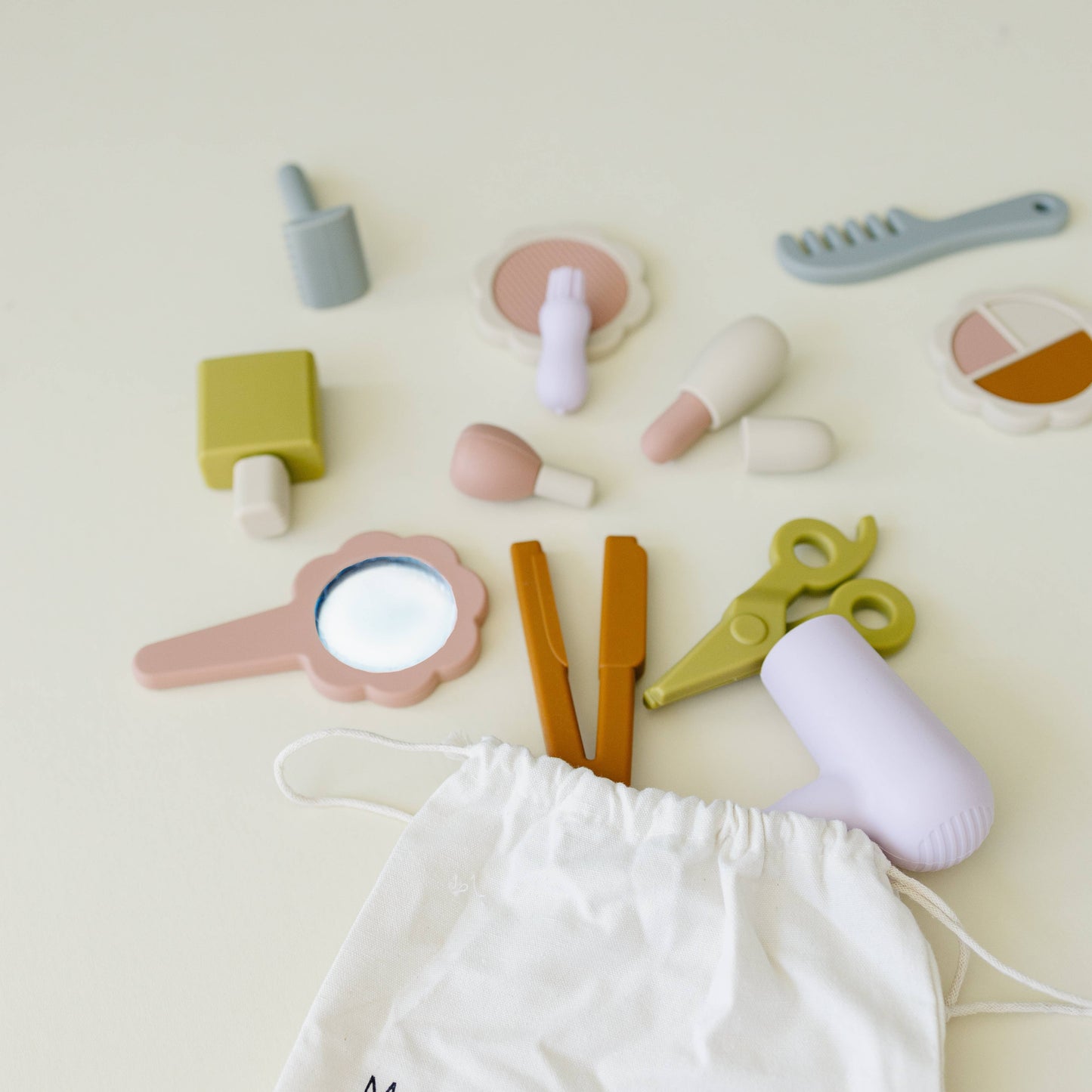 Silicone Hair and Makeup Play Set