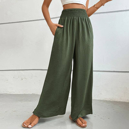 Simple Flared Wide-Leg Pants