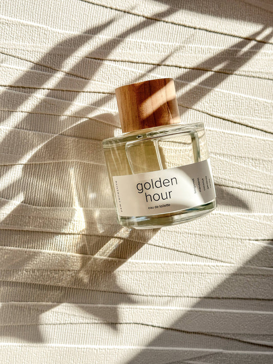 Eau de toilette: Golden Hour / mandarin, bergamot, gardenia