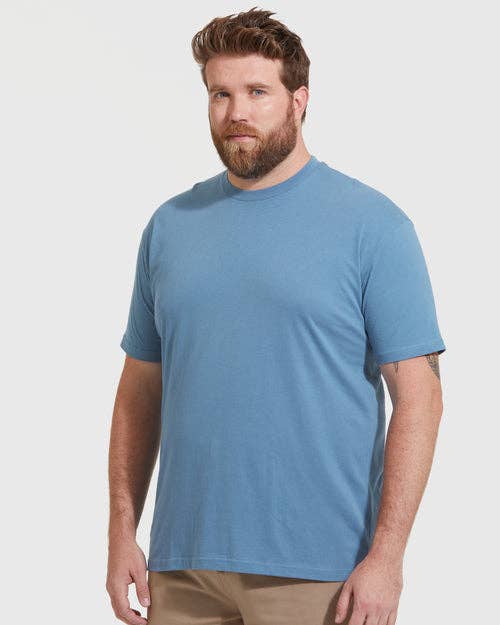 Short Sleeve T-Shirt | Crew Neck | Indigo