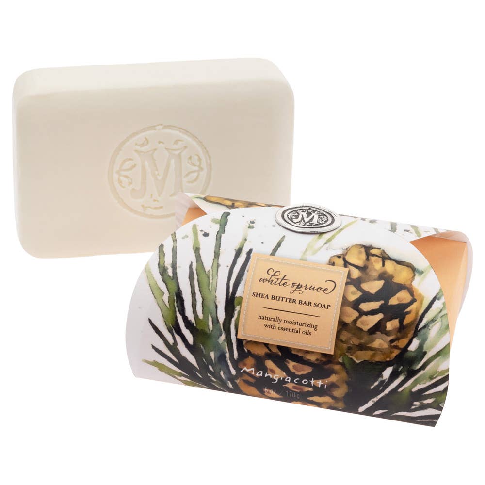 White Spruce Shea Butter Bar Soap 6 oz