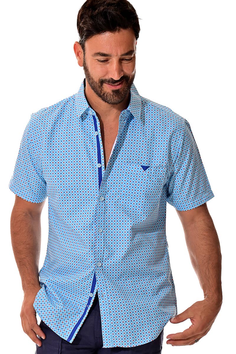 Men Button-Down Shirt - Light Blue